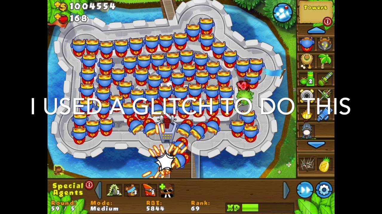 HEAPS OF TEMPLES ON THE MAP  BTD 5  GLITCH