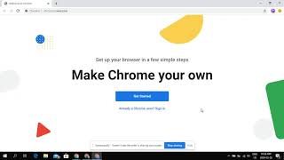 Signing into Google Chrome @ home