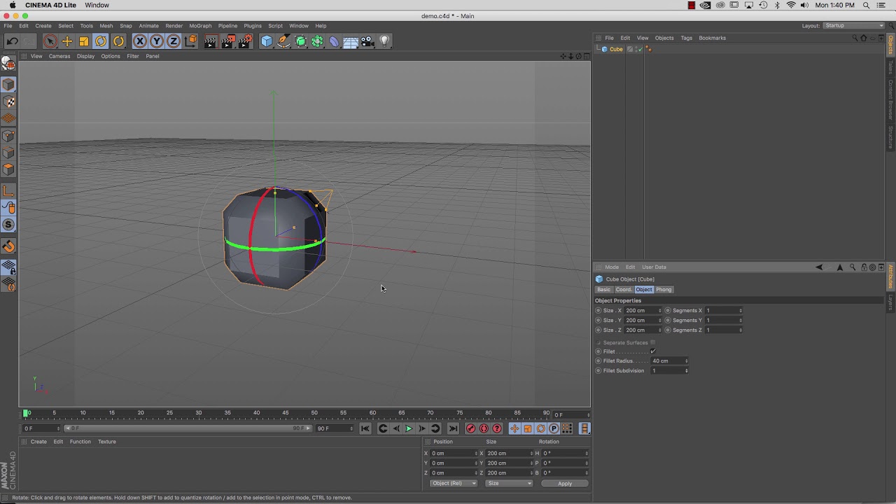 C4D Lite - Primitives - YouTube