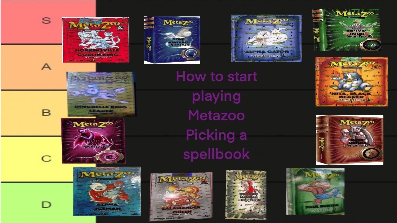 Theme deck tier list plus Metazoo discussion (Part 1 how to play Metazoo picking a deck/spellbook)