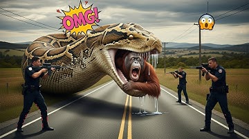 Heroic Team Confronts Giant Python in Daring Orangutan Rescue 🐍