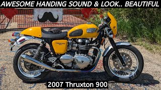 Triumph Thruxton 900 in Fabulous Yellow  Well Done  Wahoo!