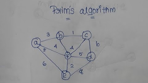 Prims algorithm explanation in Tamil