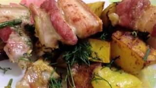 Запеченная картошка с грудинкой Запеченная картошка с грудинкой