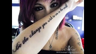 75 Delectable Saying, Lettering and Quotes Tattoos