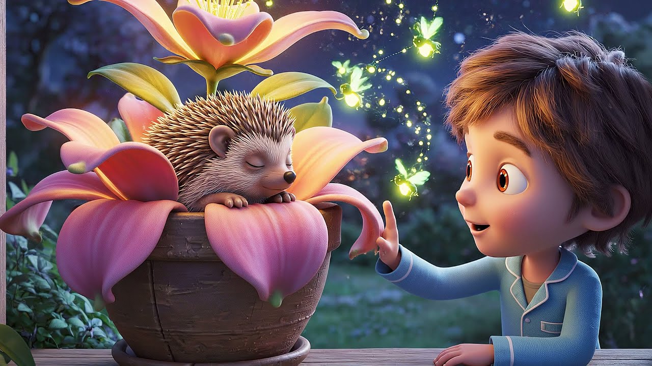 Minecraft Baby Hedgehog Slept Inside a Flower | Nursery Rhymes for Kids & Baby Songs