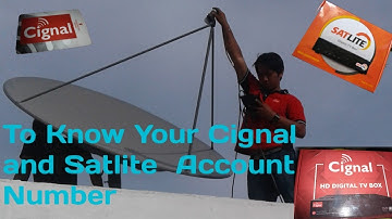 How to Know Your Cignal And Satlite Account Number | Tutorial no.10
