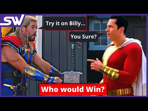 Can Shazam Lift Thor's Hammer? Who Would Win in Thor vs Shazam?