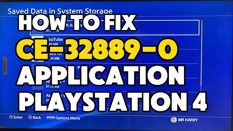 How To Fix PS4 CE-32889-0 An Error Occurred in game or Application