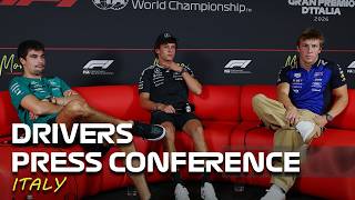 F1 Press Conference – Lance Stroll, Kimi Antonelli & Liam Lawson | 2026 Italian Grand Prix
