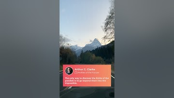 The only way to discover the limits of the possible is to go beyond them into the impossible