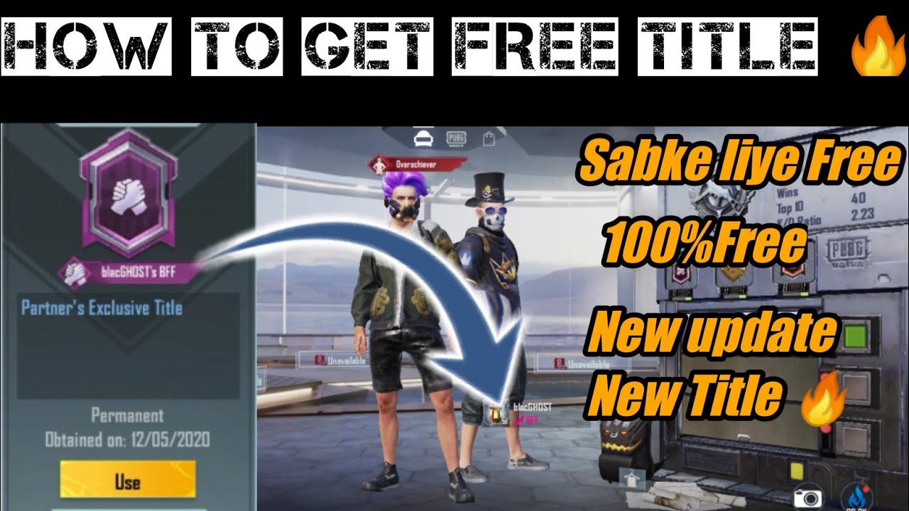 How To Get Free BFF Buddy Bromance Title in Pubg Mobile||  Easy Title🔥🔥 Season 16 2021| free titles