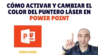 Cómo ACTIVAR y CAMBIAR el color del puntero LÁSER en Power Point 📙