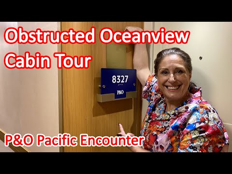 Pacific Encounter Obstructed Oceanview Cabin Tour - Cabin 8327 Video Thumbnail