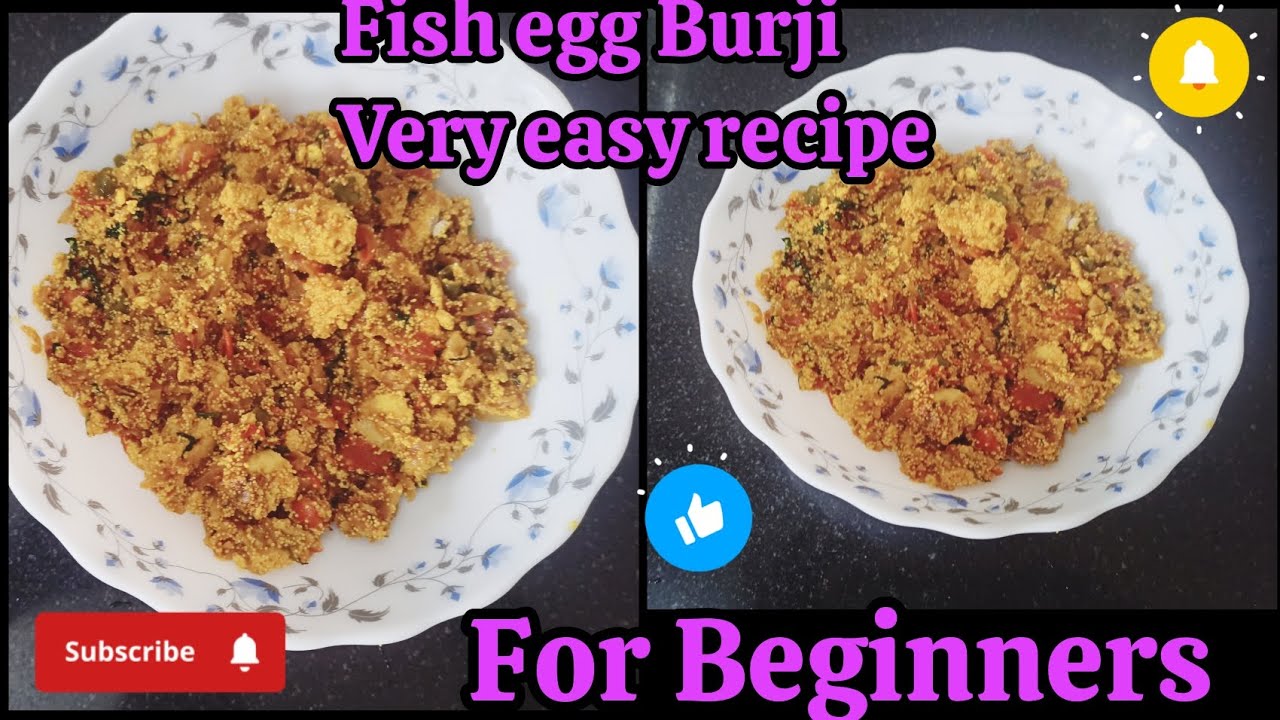Fish egg Burji recipe For Beginners 