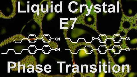 E7 Nematic Liquid Crystal Phase Transition. Heating up.
