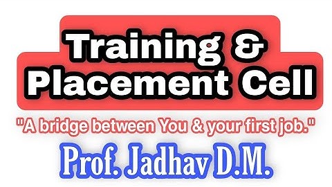 Training & Placement Cell|T&PC|TPO