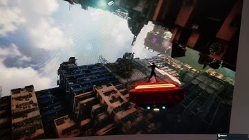 Flying Car surfing in the MegaCity Demo with Unity and Ikinema Orion - At ViZARTS Lab III