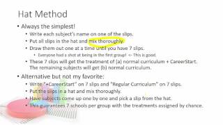 Ch 13   Random Assignment in Experiments