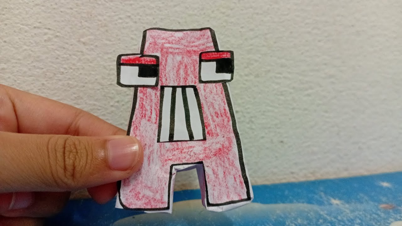 Peper craft alphabet lore letter A 