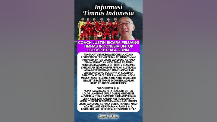 Tanggapan Coach JUSTIN ‼️ soal PELUANG TIMNAS lolos ke Piala Dunia #beritabola #shortvideo #timnas