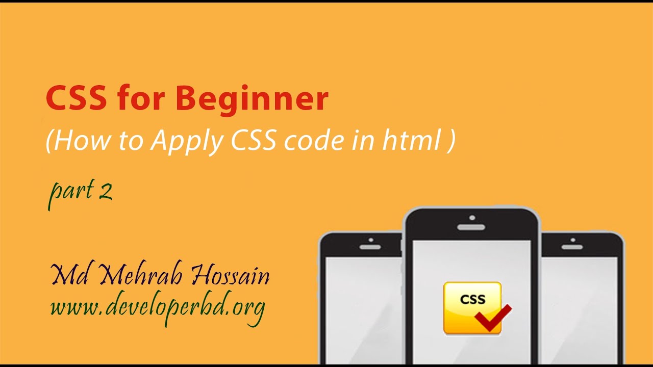 Module 02: how Apply css code in html - YouTube
