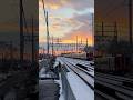 Metro North New Haven Line riding into the sunset at Stratford! #train #metronorth #commuterrail