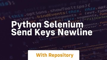 python selenium send keys newline