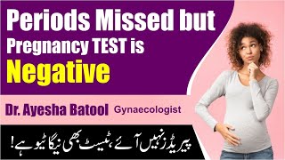 Periods Missed But Pregnancy Test is Negative | Missed Periods With Negative Pregnancy Test
