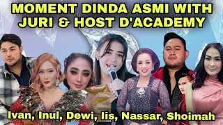 MOMENT DINDA ASMI WITH JURI & HOST D'ACADEMY