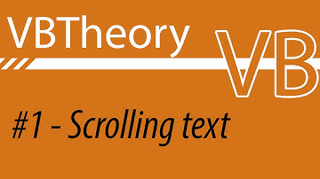 Scrolling Text (With Looping Too!) - VB #1