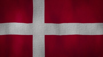 Flag of Denmark (60 second waving loop)