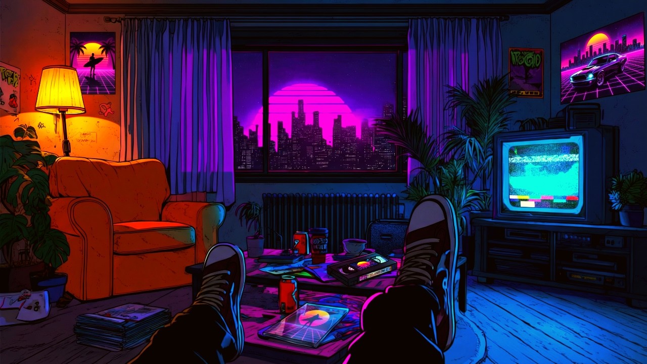 📼 РЕТРО-НОЧЬ 1982 | Единственное место, где время замирает (Chill Synthwave)