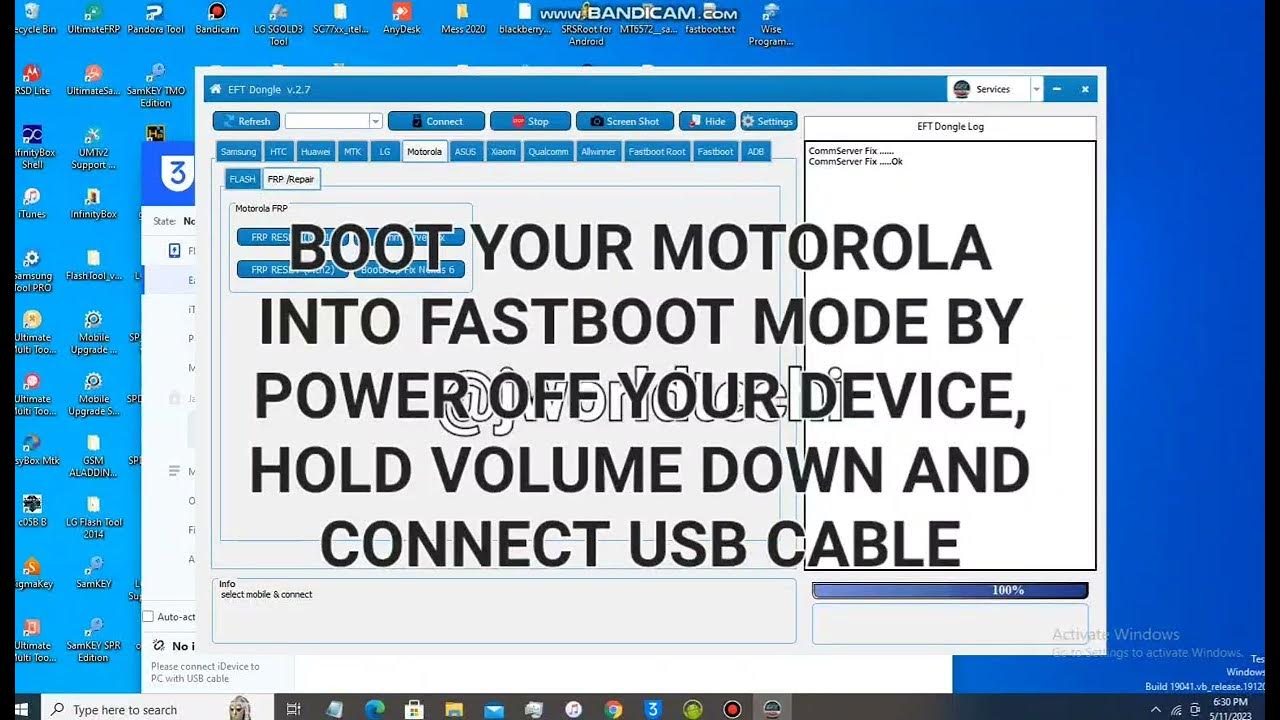 ALL MOTOROLA COMM SERV NO NETWORK SERVICE MOTO G6 PLAY XT1922-3 WITH