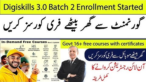 Digiskills 3.0 Batch 2 Enrollment Started | Free Government Online Courses With Certificates l Cours