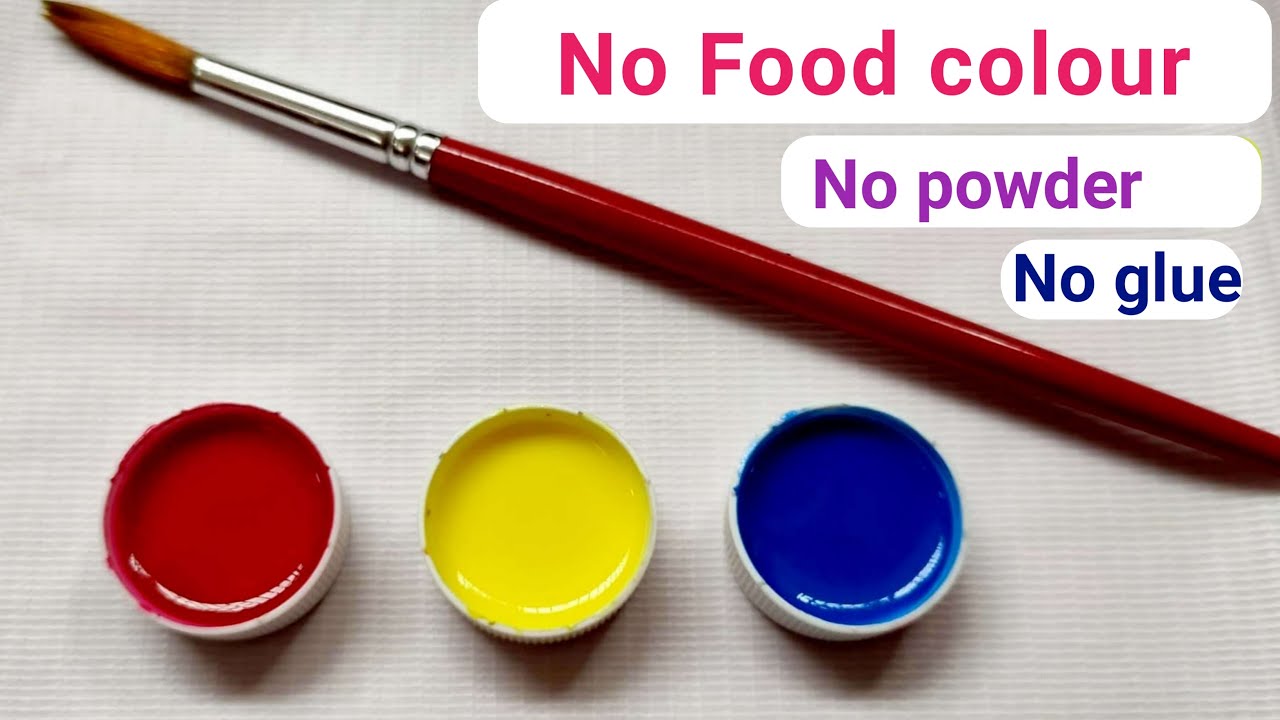 How To Make Acrylic Paint At Home Homemade Acrylic Paint Water 