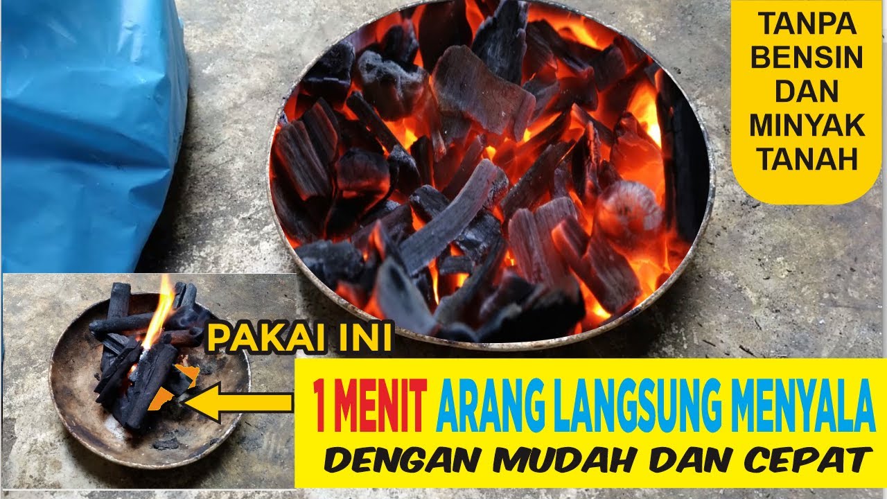 Cara Praktis dan Mudah Menyalakan Arang Tanpa Bensin dan Minyak Tanah