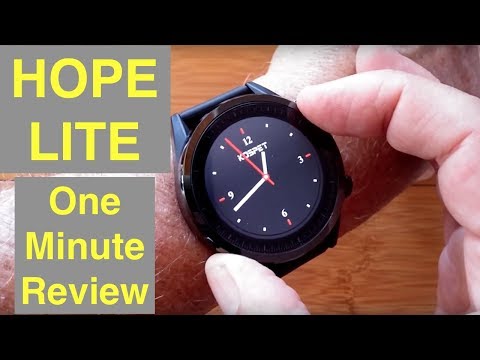 KOSPET HOPE LITE 4G Android 7.1.1 1GB/16GB IP67 Waterproof Smartwatch: One Minute Overview