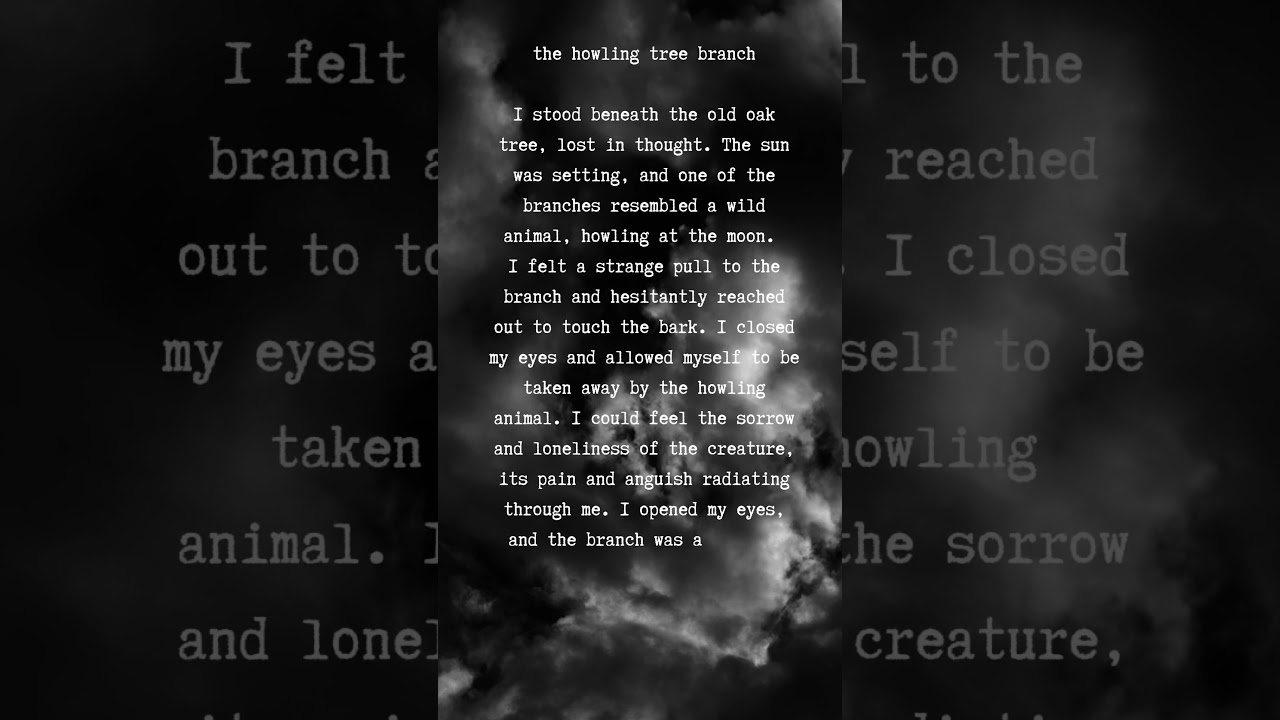 The Howling Tree Branch a Tribute to E.A. Poe