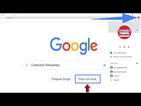 USANDO NAVEGADOR GOOGLE CHROME EM CONTAS DIFERENTES