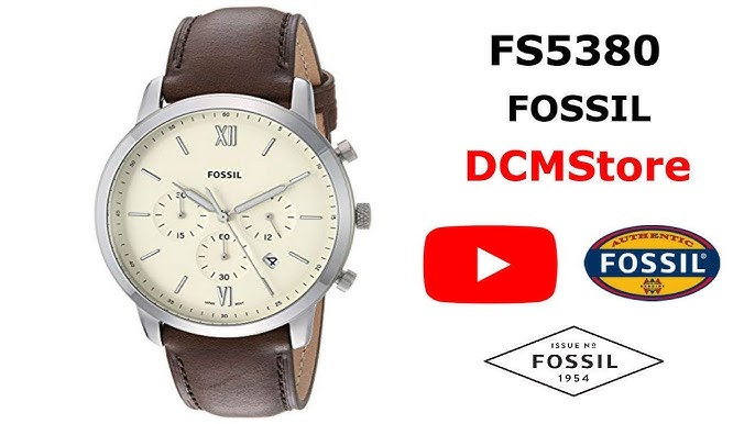 FS5384 Fossil Neutra Chronograph Black Dial - YouTube