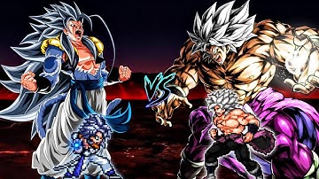 Gogeta SSJ5 OP (New) VS Broly DBS OP in Jump Force Mugen