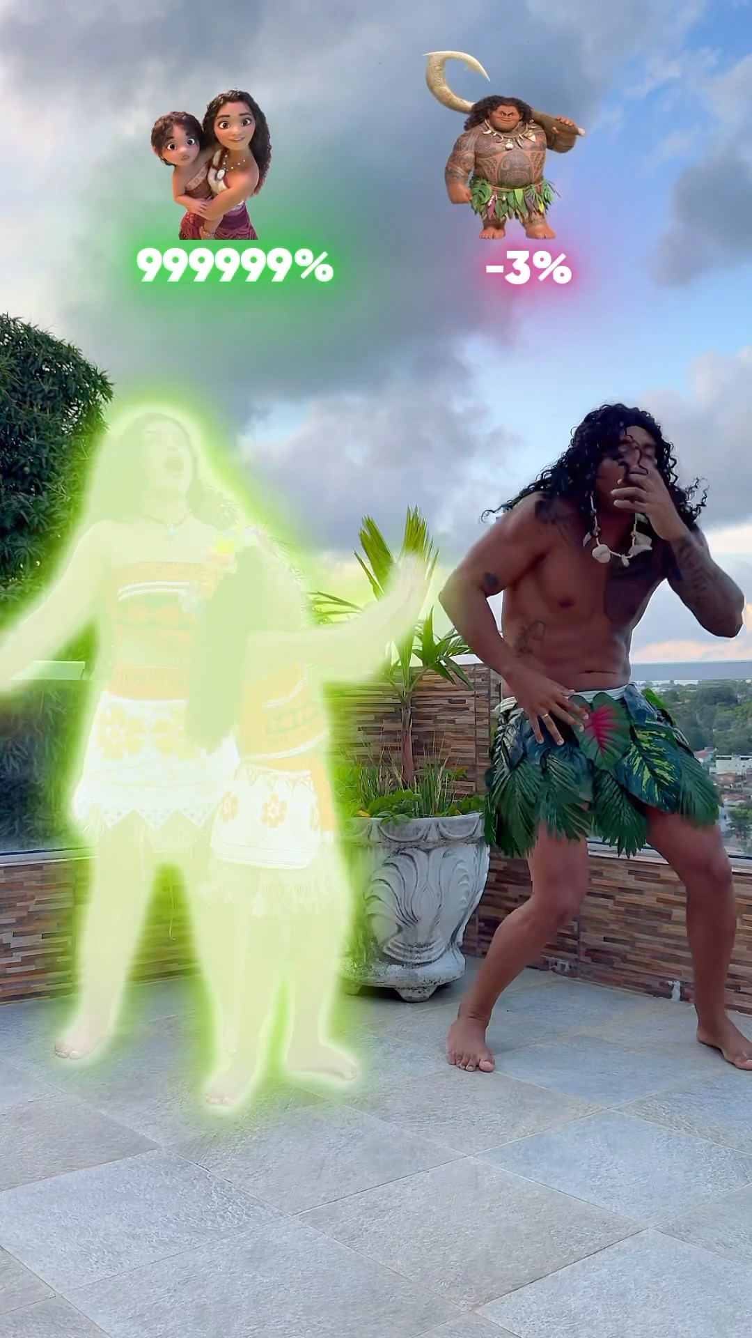 Ela PEGARAM A ENERGIA DO MAUI!​⁠@mayca.brasil #dancer #trend #funny #short #shorts