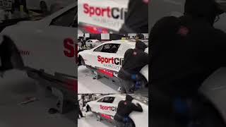 Trimmed up for the #Clash with red chrome numbers 😎 #nascar #carwrap #decal