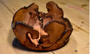 Woodturning a Natural Edge Hawthorne Bowl