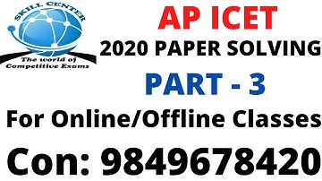 AP icet 2020 paper exp part   3