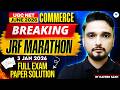 UGC NET Commerce 3 JAN 2026 Exam Paper Solution Marathon | UGC NET Paper 2 2026 | Naveen Sir
