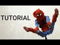 How to make spider man home made suit action figure TUTORIAL METAL MAKER