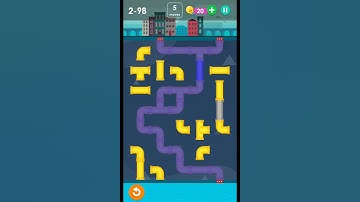 Smart puzzles pipes normal level 98 #how to solve pipes level 2-98
