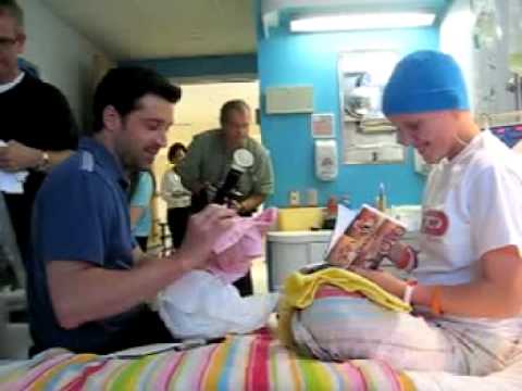 Patrick Dempsey visits Addison Sewell in hospital